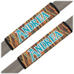 Tribal Ribbons Seat Belt Covers (Set of 2) (Personalized)