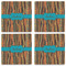 Tribal Ribbons Set of 4 Sandstone Coasters - See All 4 View