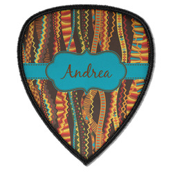 Tribal Ribbons Iron on Shield Patch A w/ Name or Text