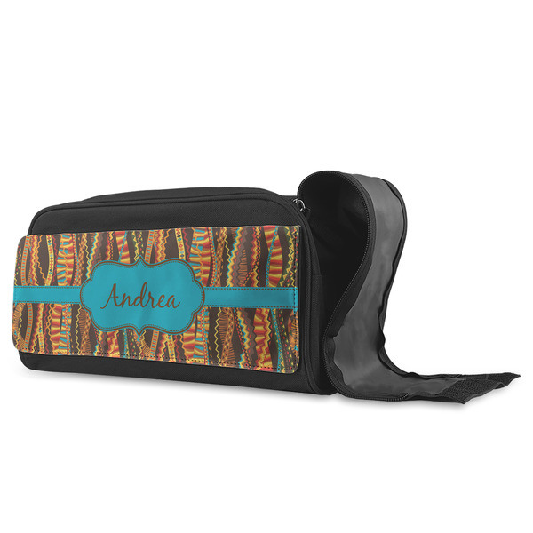 Tribal Ribbons Shoe Bags - ANGLE (Open)