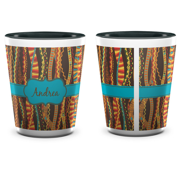 Tribal Ribbons Shot Glass - Two Tone - APPROVAL