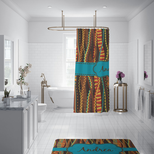 Tribal Ribbons Shower Curtain - 70"x83"