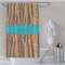 Tribal Ribbons Shower Curtain Lifestyle