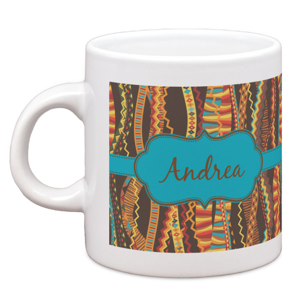 Custom Tribal Ribbons Espresso Cup (Personalized)