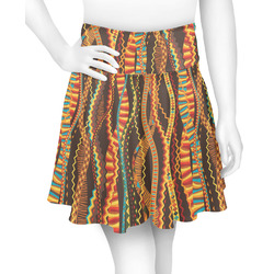 Tribal Ribbons Skater Skirt - X Small (Personalized)