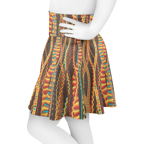 Tribal Ribbons Skater Skirt - Side