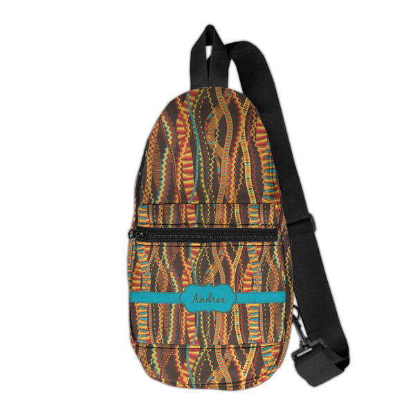 Custom Tribal Ribbons Sling Bag (Personalized)