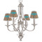 Tribal Ribbons Small Chandelier Shade - LIFESTYLE (on chandelier)
