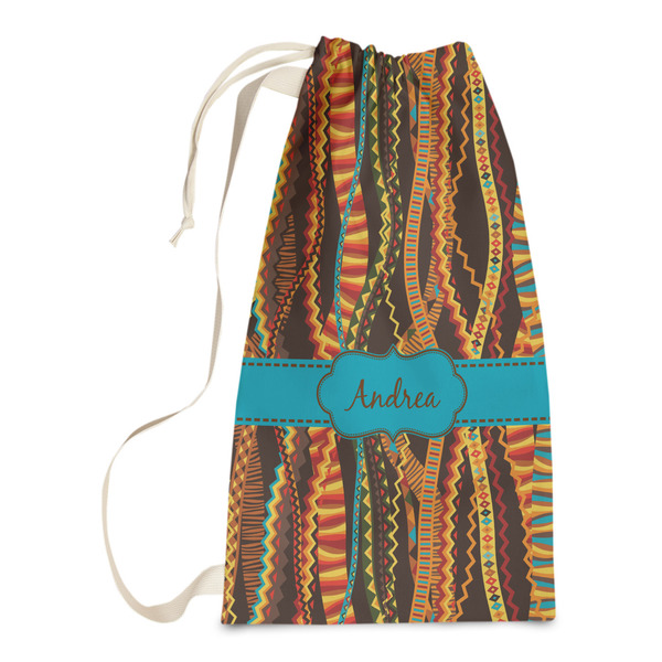Custom Tribal Ribbons Laundry Bags - Small (Personalized)