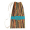 Tribal Ribbons Small Laundry Bag - Front View