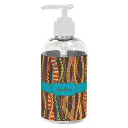 Tribal Ribbons Plastic Soap / Lotion Dispenser (8 oz - Small - White) (Personalized)