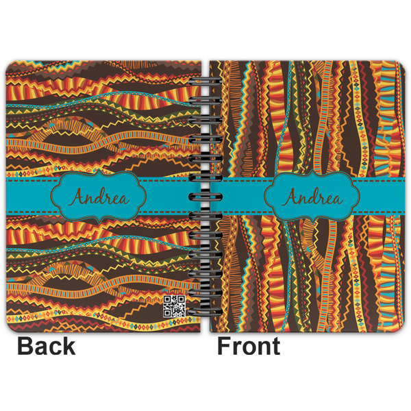 Tribal Ribbons Spiral Journal 5 x 7 - Apvl