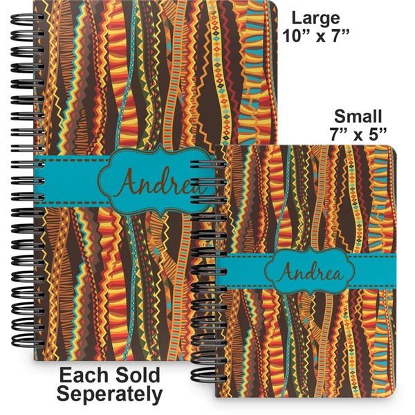 Tribal Ribbons Spiral Journal - Comparison