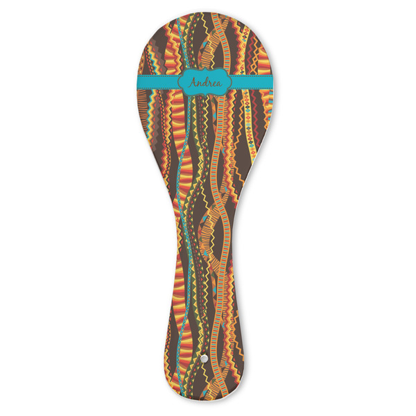 Custom Tribal Ribbons Ceramic Spoon Rest (Personalized)