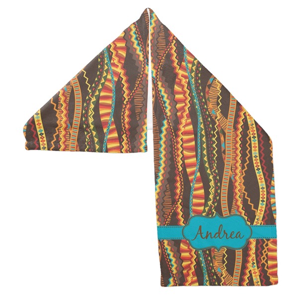 Tribal Ribbons Sports Towel Folded - Both Sides Showing