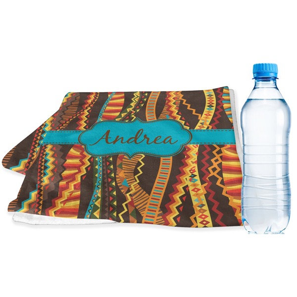 Custom Tribal Ribbons Sports & Fitness Towel (Personalized)