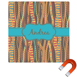 Tribal Ribbons Square Car Magnet - 10" (Personalized)
