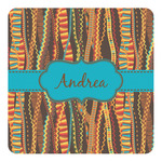 Tribal Ribbons Square Decal - Medium (Personalized)