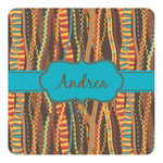 Tribal Ribbons Square Decal - XLarge (Personalized)