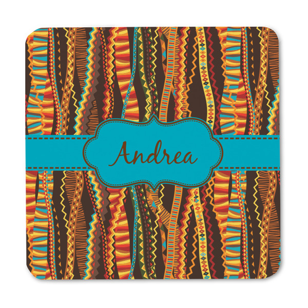 Tribal Ribbons Square Fridge Magnet - FRONT