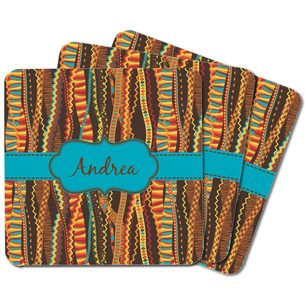 Tribal Ribbons Square Fridge Magnet - MAIN