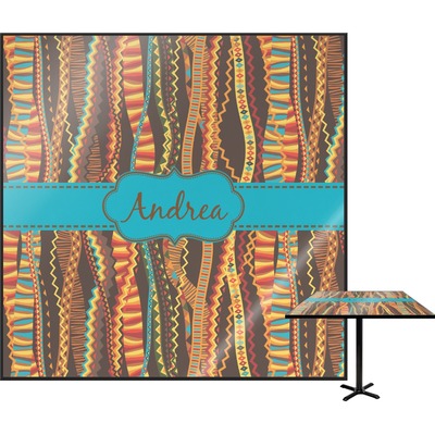 Tribal Ribbons Square Table Top (Personalized)