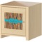 Tribal Ribbons Square Wall Decal on Wooden Cabinet