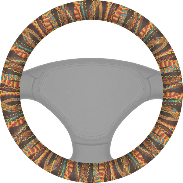 Custom Tribal Ribbons Steering Wheel Cover