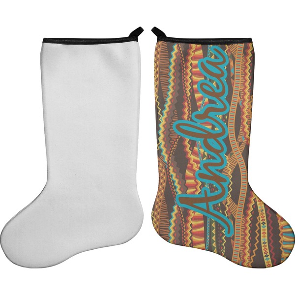 Tribal Ribbons Stocking - Single-Sided - Approval