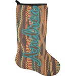 Tribal Ribbons Holiday Stocking - Neoprene (Personalized)