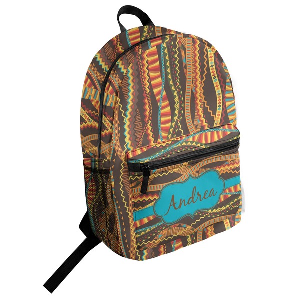 Custom Tribal Ribbons Student Backpack (Personalized)