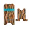 Tribal Ribbons Stylized Phone Stand - Front & Back - Large