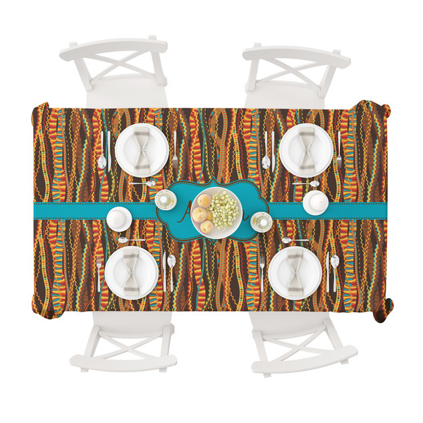 Tribal Ribbons Tablecloths (58"x102") - TOP VIEW
