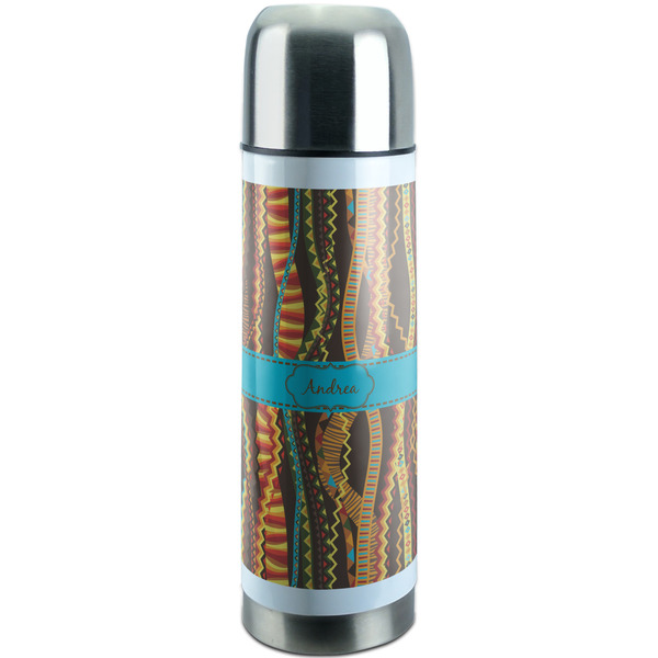 Custom Tribal Ribbons Stainless Steel Thermos (Personalized)