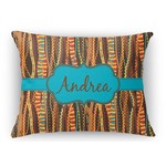 Tribal Ribbons Rectangular Throw Pillow Case (Personalized)