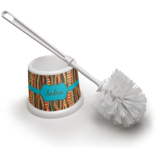 Custom Tribal Ribbons Toilet Brush (Personalized)
