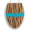 African Ribbons Toilet Seat Decal (Personalized)