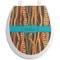 African Ribbons Toilet Seat Decal (Personalized)