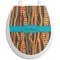 Tribal Ribbons Toilet Seat Decal (Personalized)