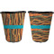 Tribal Ribbons Trash Can Black - Front and Back - Apvl