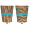 Tribal Ribbons Trash Can White - Front and Back - Apvl