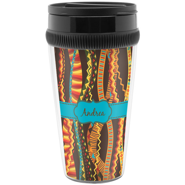 Custom Tribal Ribbons Acrylic Travel Mug without Handle (Personalized)