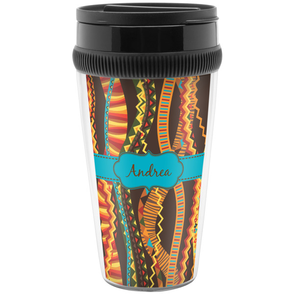 Custom Tribal Ribbons Acrylic Travel Mug without Handle (Personalized)