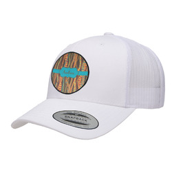 Tribal Ribbons Trucker Hat - White (Personalized)