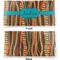 Tribal Ribbons Vinyl Check Book Cover - Front and Back