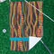 Tribal Ribbons Waffle Weave Golf Towel - In Context