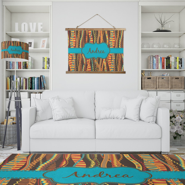 Tribal Ribbons Wall Hanging Tapestry - IN CONTEXT