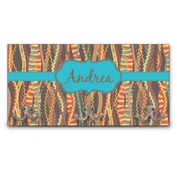 Tribal Ribbons Wall Mounted Coat Rack (Personalized)