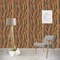 Tribal Ribbons Wallpaper & Surface Covering (Water Activated - Removable)