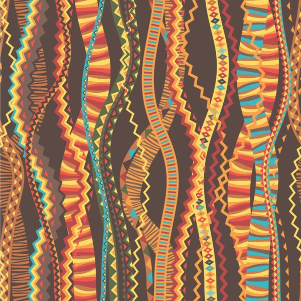 Custom Tribal Ribbons Wallpaper & Surface Covering (Peel & Stick 24"x 24" Sample)